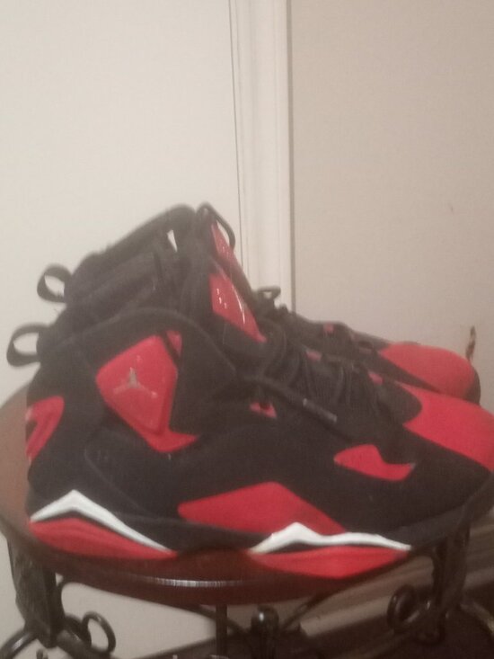 Nike Air Jordan True Flight Black University Red Mens Size 10.5 CU4933-001 2020